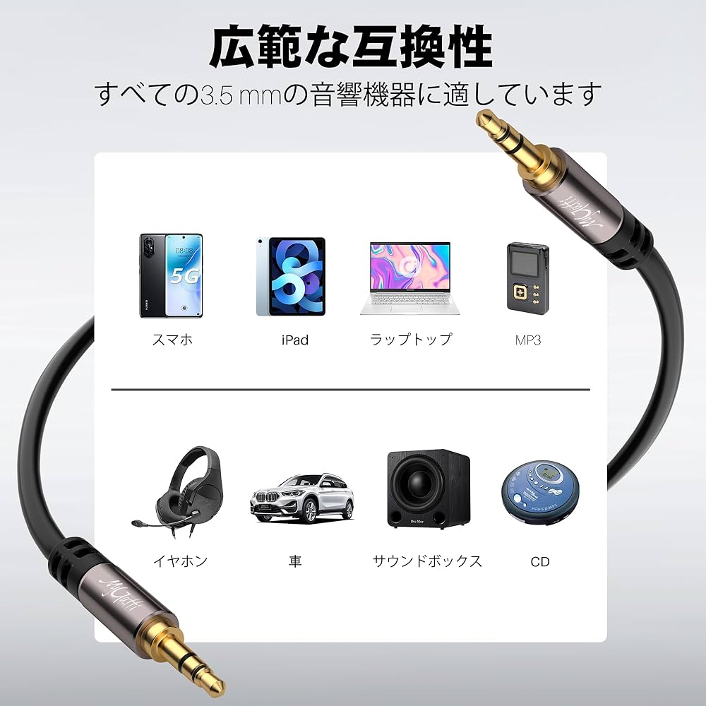 オーディオケーブル　2m 2本 オーディオケーブル2m 2本